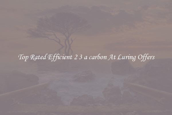 Top Rated Efficient 2 3 a carbon At Luring Offers