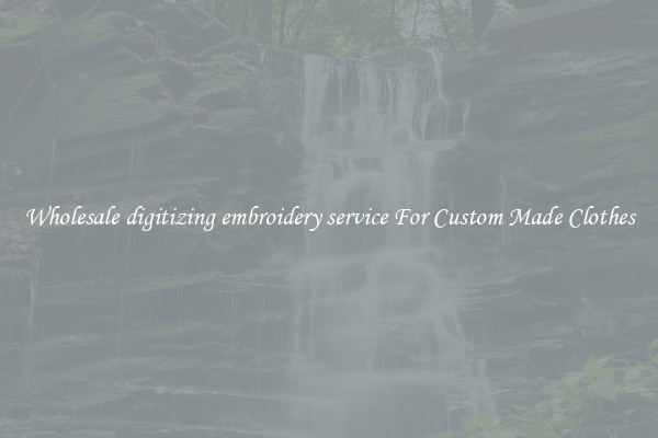 Wholesale digitizing embroidery service For Custom Made Clothes