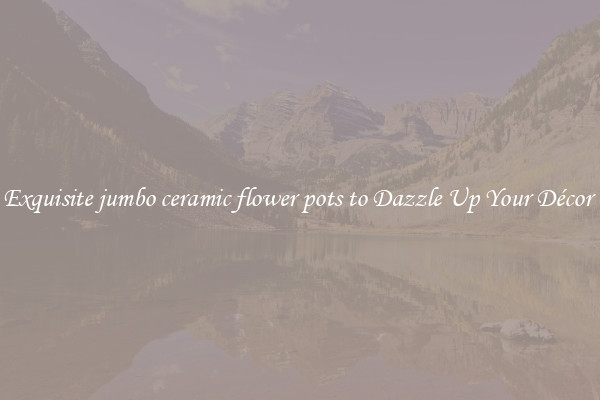 Exquisite jumbo ceramic flower pots to Dazzle Up Your Décor 