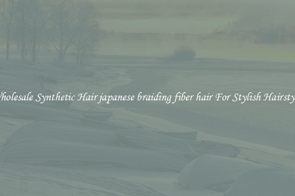 Wholesale Synthetic Hair japanese braiding fiber hair For Stylish Hairstyles