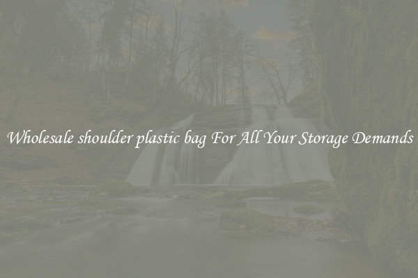 Wholesale shoulder plastic bag For All Your Storage Demands