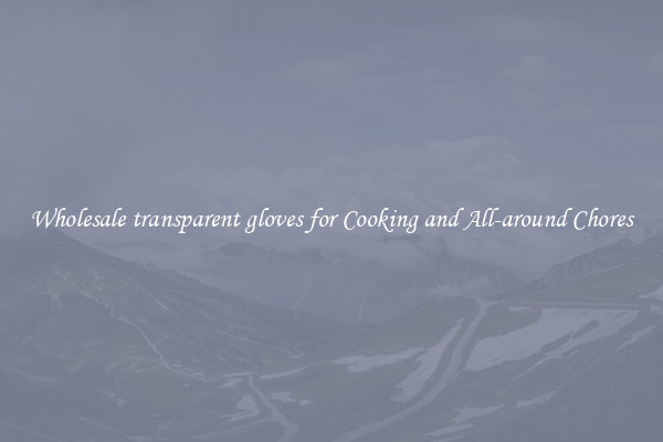 Wholesale transparent gloves for Cooking and All-around Chores