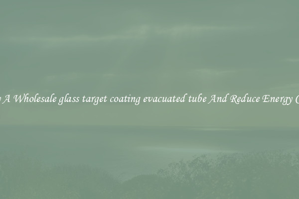 Buy A Wholesale glass target coating evacuated tube And Reduce Energy Costs