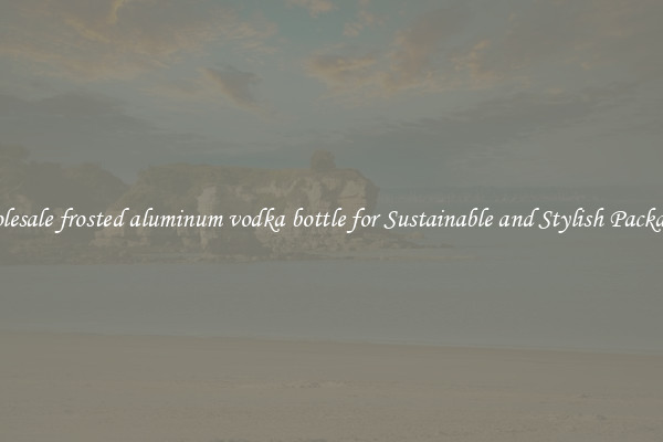Wholesale frosted aluminum vodka bottle for Sustainable and Stylish Packaging