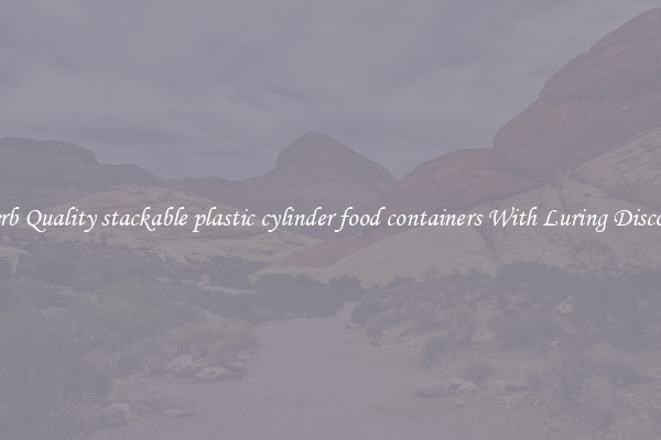 Superb Quality stackable plastic cylinder food containers With Luring Discounts